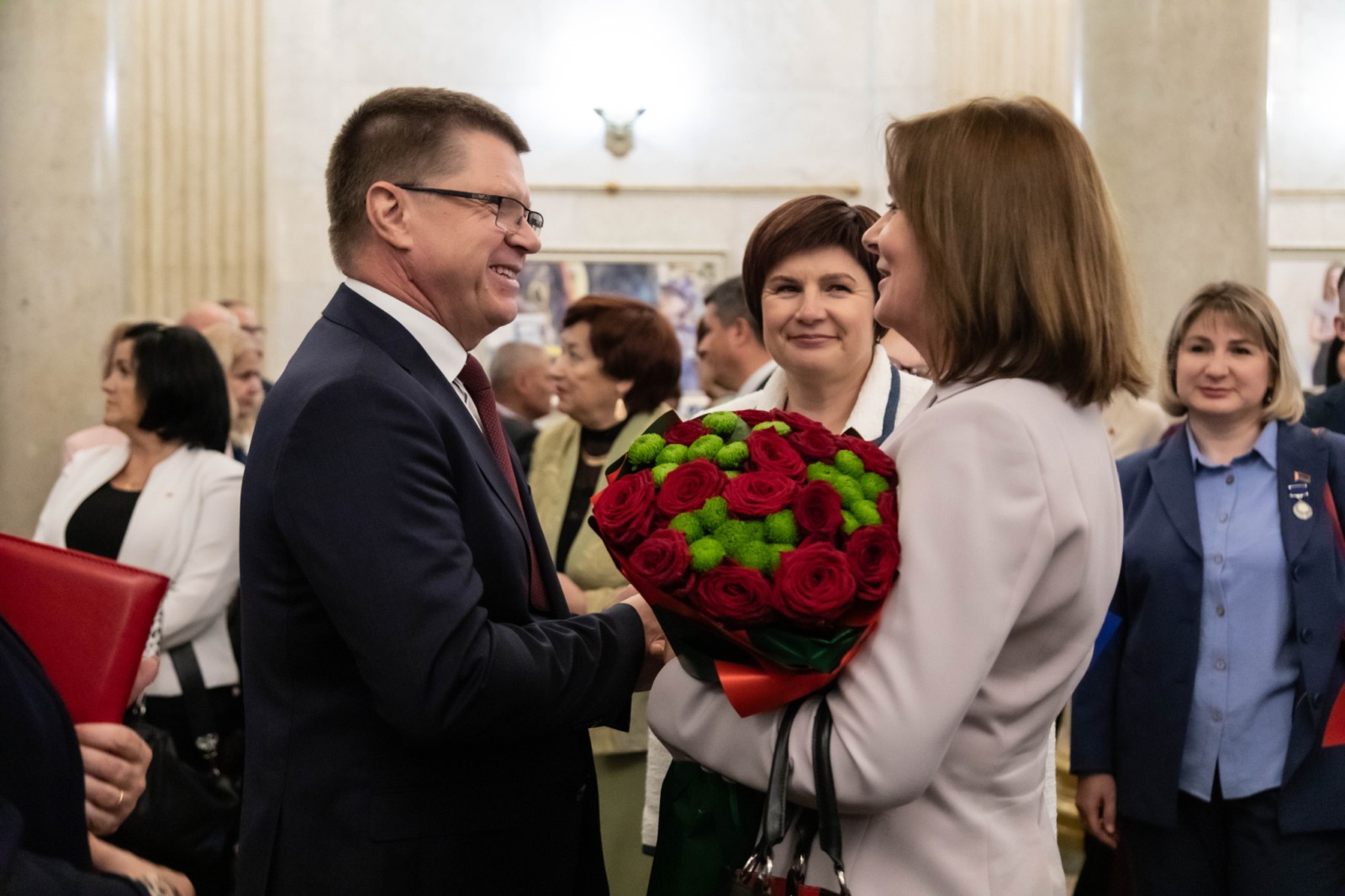 Мы – вместе! Торжественное собрание по случаю 35-летия ФПБ прошло в Республиканском Дворце культуры профсоюзов